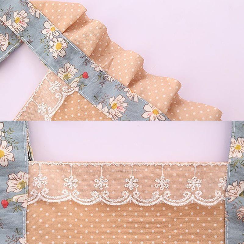 Хлопковый холст с цветочным принтом для женщин, кухонный маслостойкий фартук с карманами и регулируемым поясом, водонепроницаемый фартук без рукавов