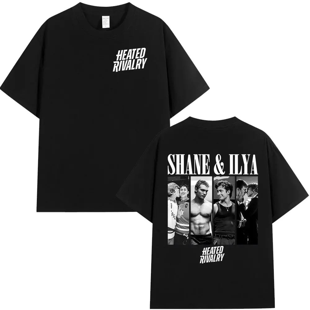 Hot Sale Tops Heated Rivalry Shane Hollander Ilya Rozanov Tshirts Fashion Vintage Oversized T Shirt Cotton Casual Tee Unisex