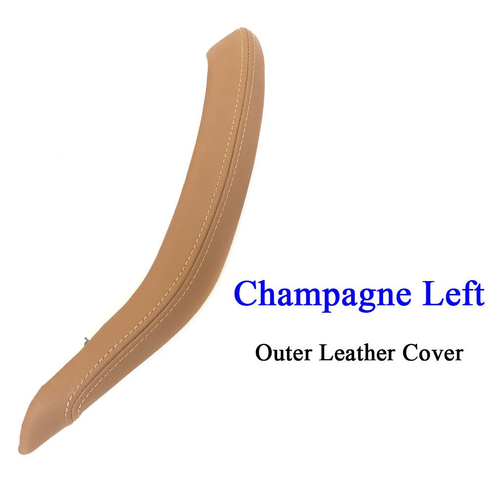 F15 F16 черная внутренняя кожаная ручка пассажирской двери, внешняя крышка, замена накладки для BMW X5 X6 2014 2015 2016 2017