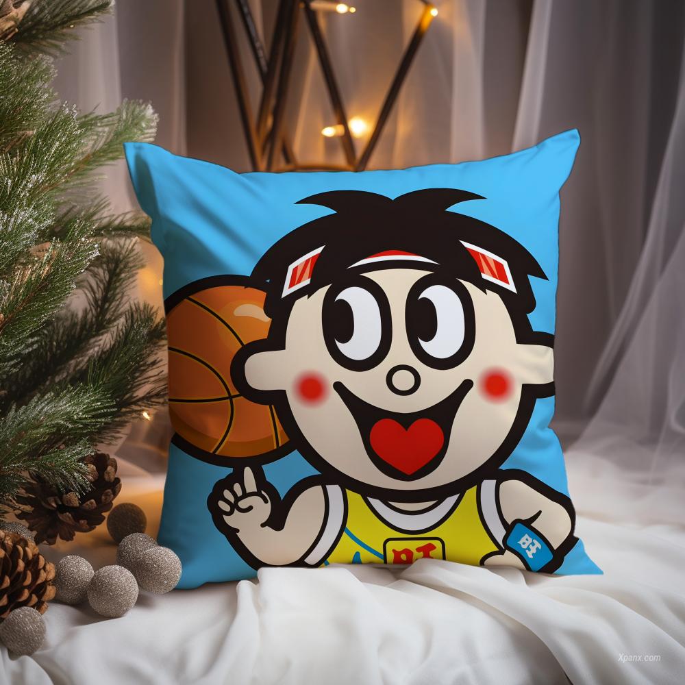 red kid brand Wangzai Cushion Cover Premium Comfort Reversible Pillow Cove -Two in One Design for Any Room & Car Interior