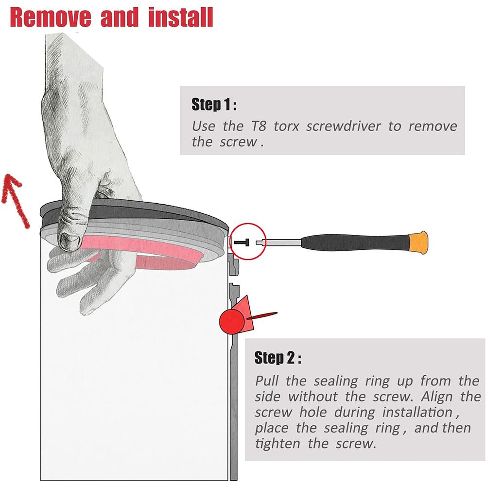 Верхнее фиксирующее уплотнительное кольцо Запасные части для Dyson V11 V15 SV14 SV15 SV22