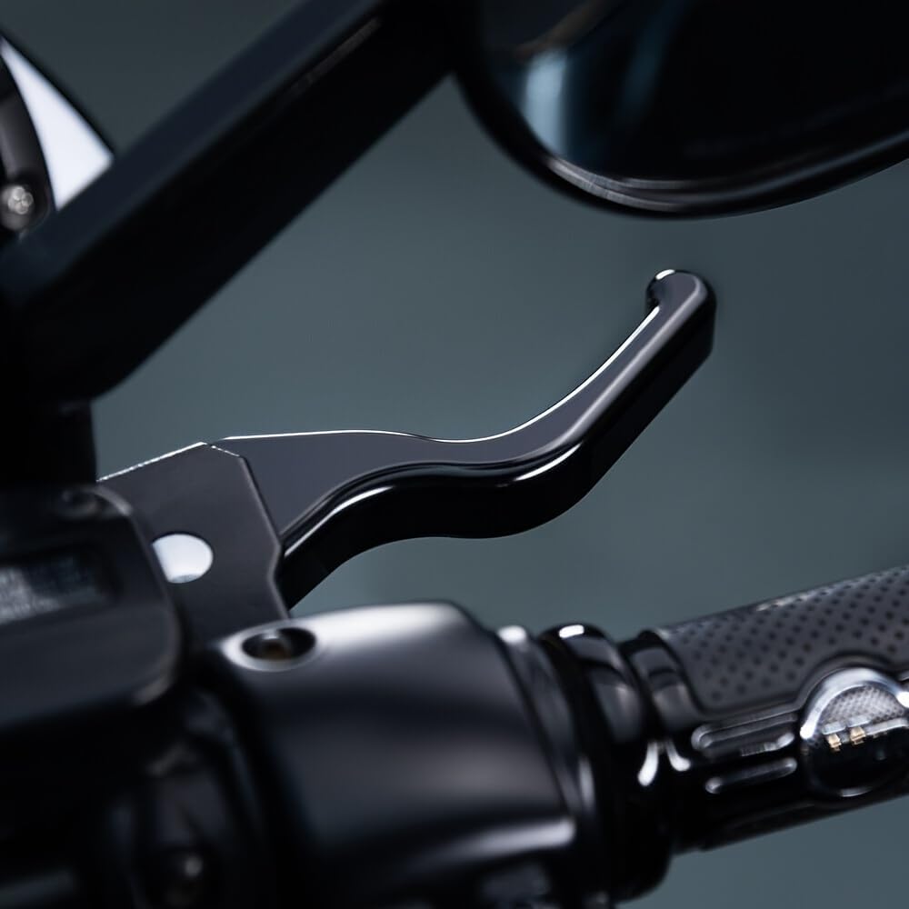 Clutch Brake Levers Set for Harley Softail Breakout Deluxe Low Rider Street Bob (Black)