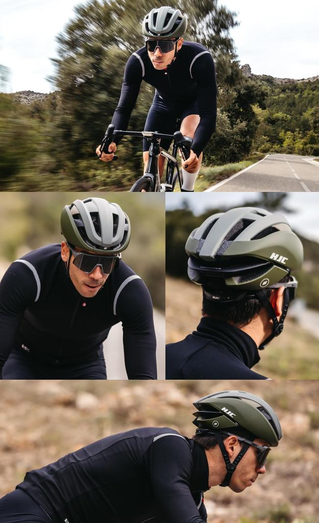 Шлем HJC Велосипедный Топовая модель Шоссейный велосипед и Максимальная производительность и посадка Снижение сопротивления воздуха Легкий Прохладный Велоспорт Гонки IBEX3 DARK [JCF]