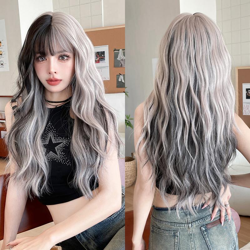 Профессиональные парики Длинный волнистый розовый парик Сакуры для милых девочек Синтетический парик высокой плотности с вьющимися волосами и челкой Подходит для начинающих