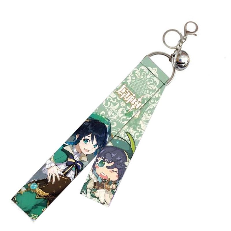 Брелок с подвеской в ​​виде игрового стримера, косплей Mengpa Mondstadt, брелки с героями мультфильмов, ювелирные изделия для фанатов