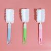Щетка с длинной ручкой и вращающейся головкой для чистки стаканов, бутылок, чайных чашек и детских бутылочек