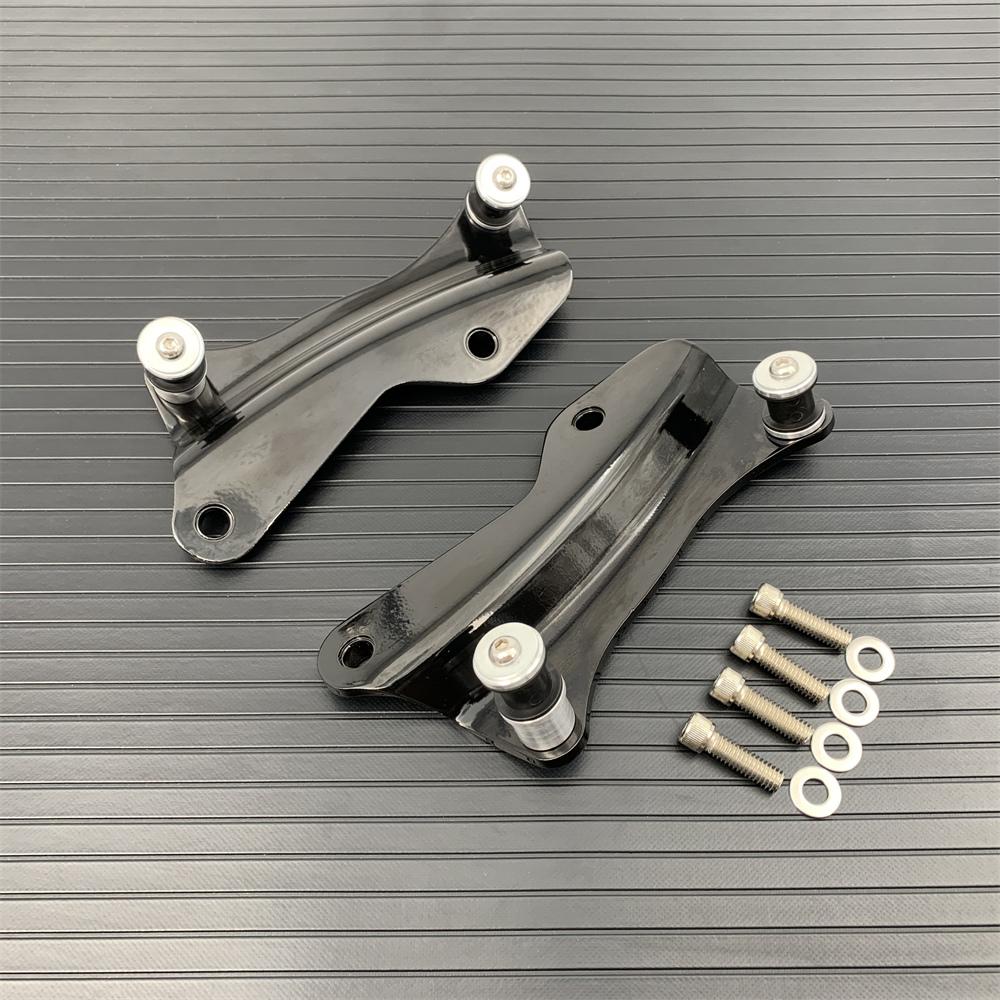 Motorcycle 4 Point Docking Hardware Kit For Harley Touring Road King Glide 2014-2022 Chrome Black