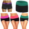 Летние женские сексуальные мини-нокаутные шорты для йоги, тренировок в тренажерном зале и облегающие шорты