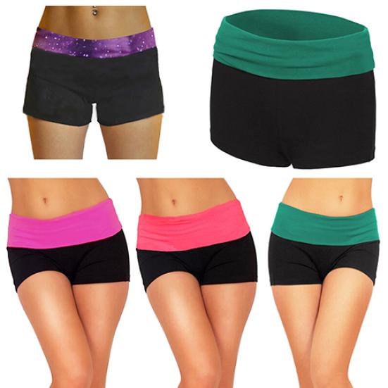 Летние женские сексуальные мини-нокаутные шорты для йоги, тренировок в тренажерном зале и облегающие шорты