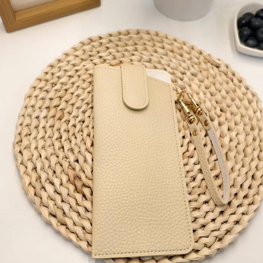 Hanging Glasses Case Soft Leather Sunglasses Storage Bag Portable Hangable Pocket Cases Slim Travel Pouch For Sunglasses Women