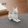 3D Printed Cat Sculpture Egyptian Statue, Bastet Figurine with Storage, Office Desk Storage Container Mythical Creature Organizer for Home Office,