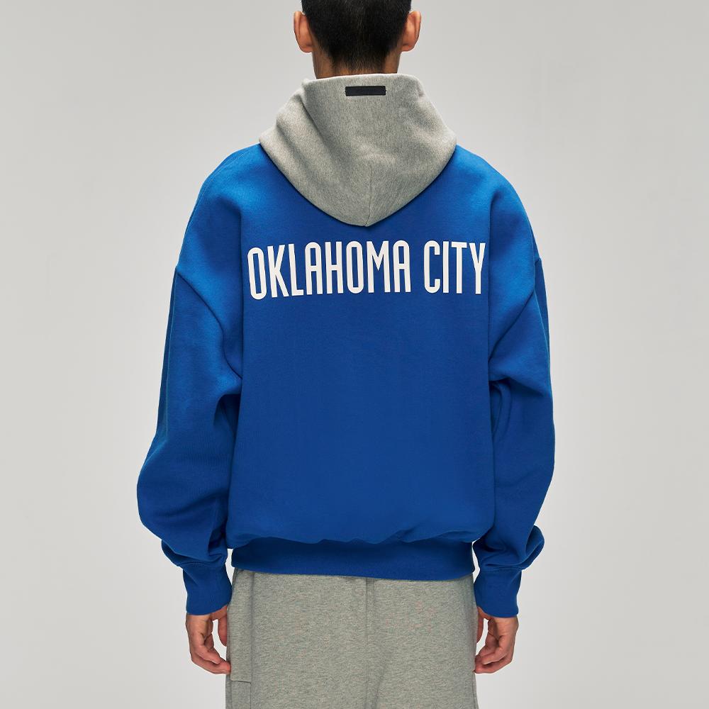 Fear of God Essentials Толстовка Thunder Sport Синий/Бетонный меланж Мужская одежда 192NB256415F