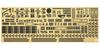 Hasegawa Scale Japanese Navy Akagi Etching Parts Basic C Plastic Model Parts QG28 1/350 Detail-Up