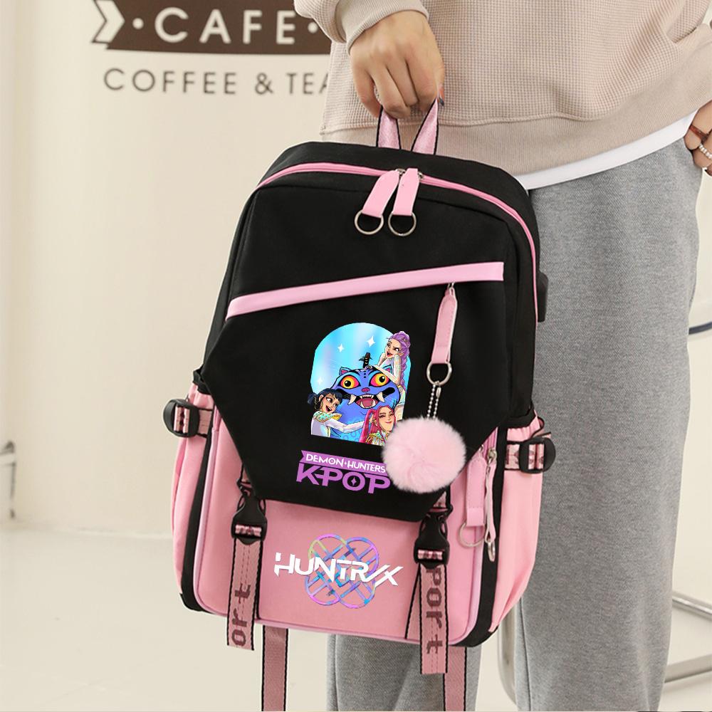 Anime Demon Hunters Printed Large Capacity Backpack for Teenger Student Girl Boy Schoolbag Bookbag Women Waterproof Travel Bag Gift