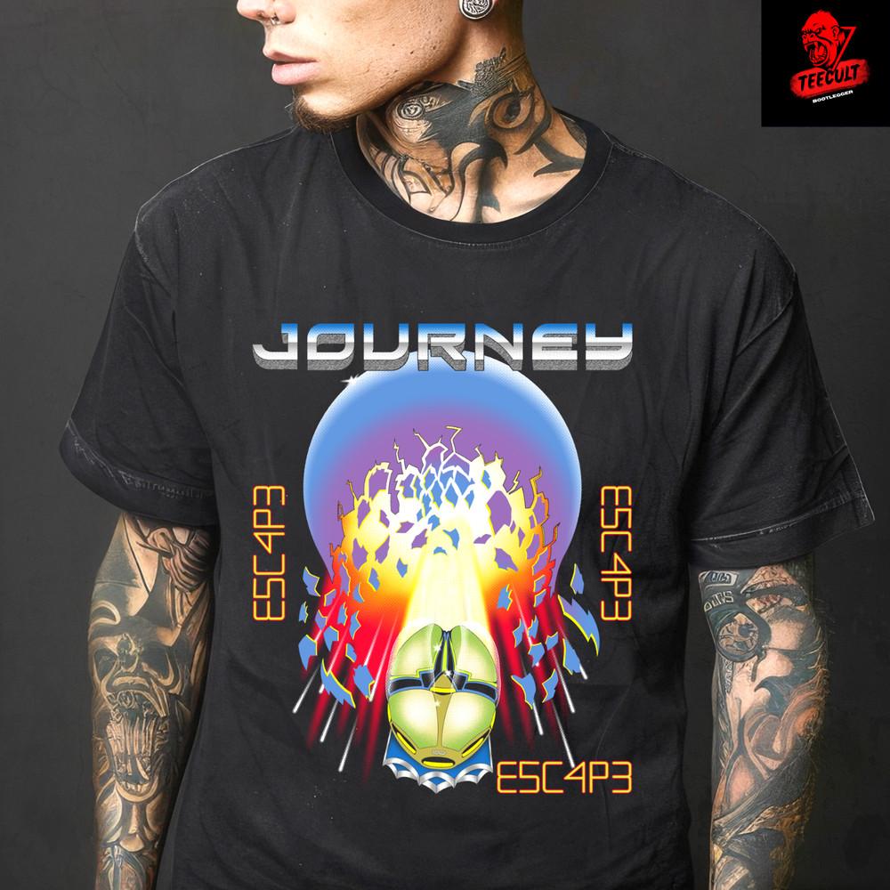 Journey ;ESC 4P3; Classic Rock Unisex Premium Heavy Cotton TShirt S–3XL Unisex T-Shirt
