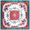 90*90cm Luxury Brand Women Silk Scarfs Bowknot And Flower Design Square Scarves Spring Summer Shawls For Ladies