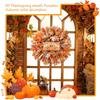 3D Thanksgiving Decorative Wreaths Pumpkin Ribbon Wreaths  Color Decorations