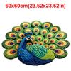 Soft Peacock Carpet Special-shaped Door Gasket Durable Blanket  for Living Room Tea Table Bedside