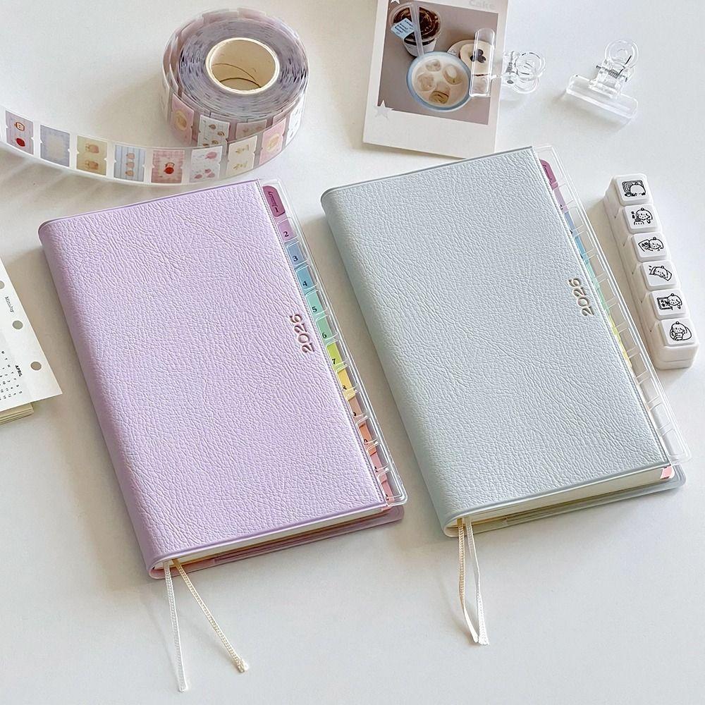 PU Leather Agenda Book 220 Pages To Do List Notepad Cute 2026 Planner  School Supplies