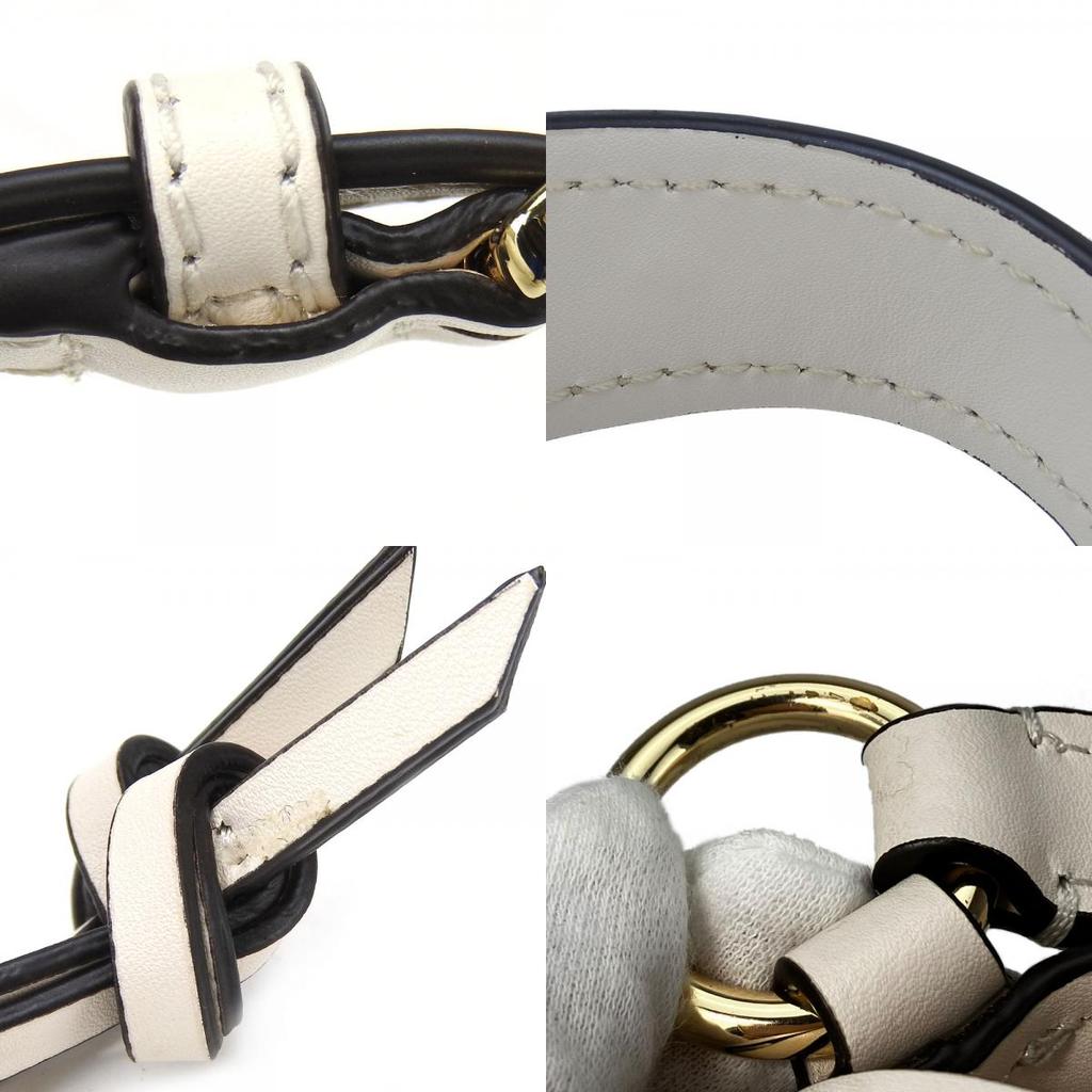 Used Michael Kors Shoulder Bag 35T1GUWC5I leather/canvas Ivory Ivory 2WAY