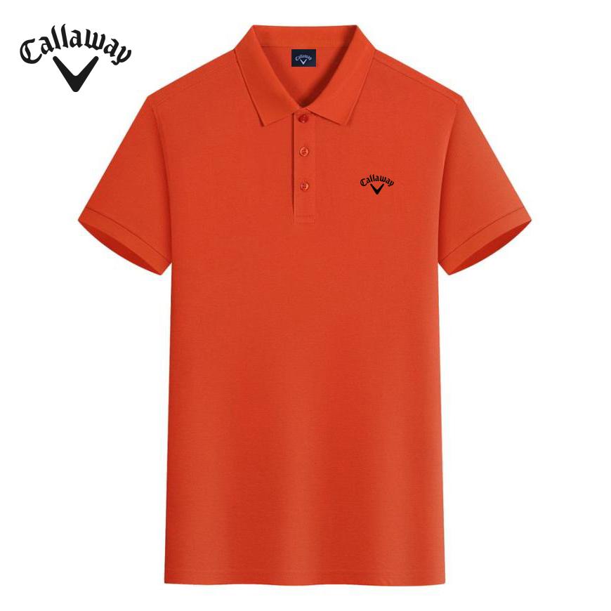Callaway 2025 Лето Новая Вышитая Высококачественная Хлопковая Рубашка Поло С Воротником Для Гольфа