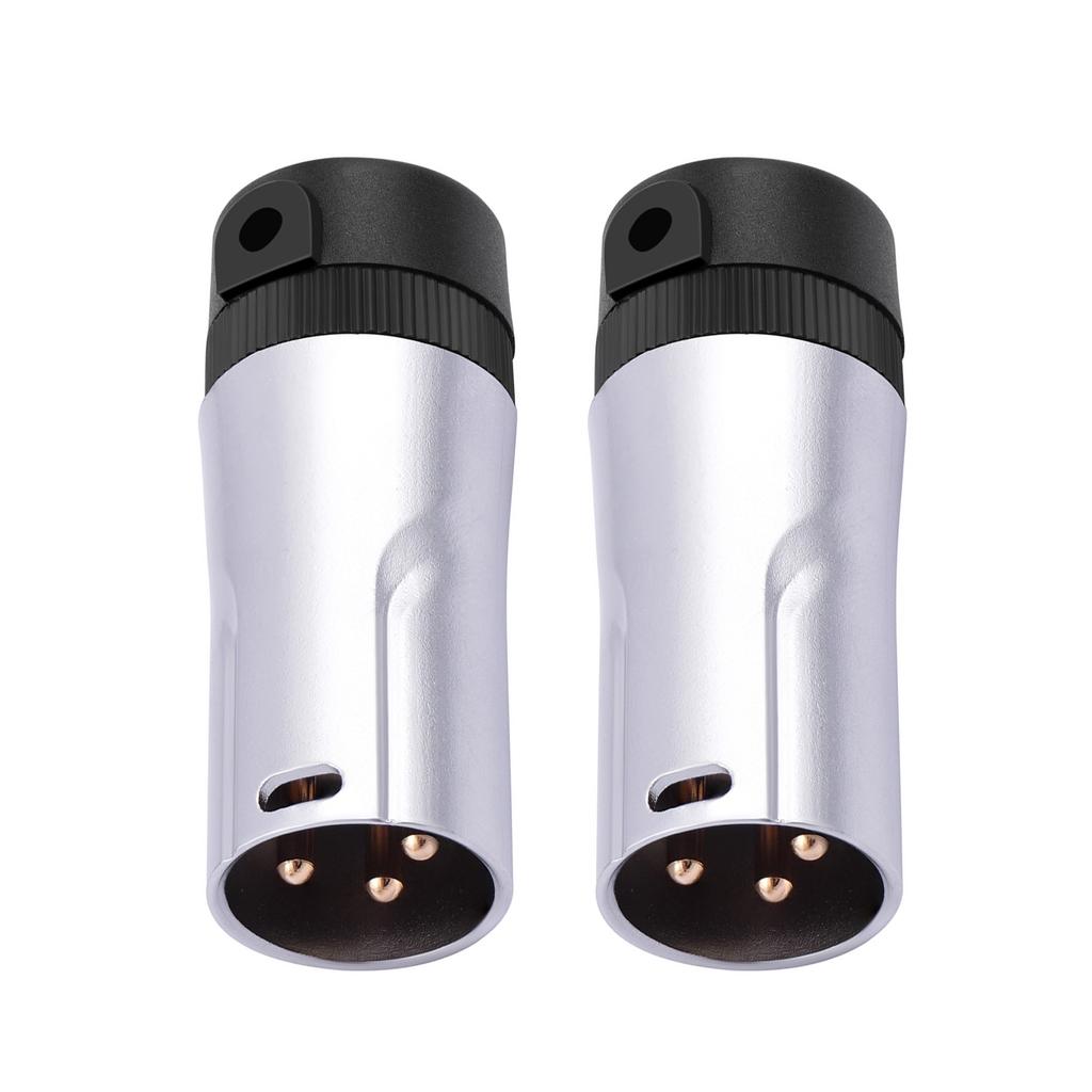 2шт 3Pin XLR микрофонные штекеры мужские и женские аудиоразъемы паяное соединение для чистой передачи звука