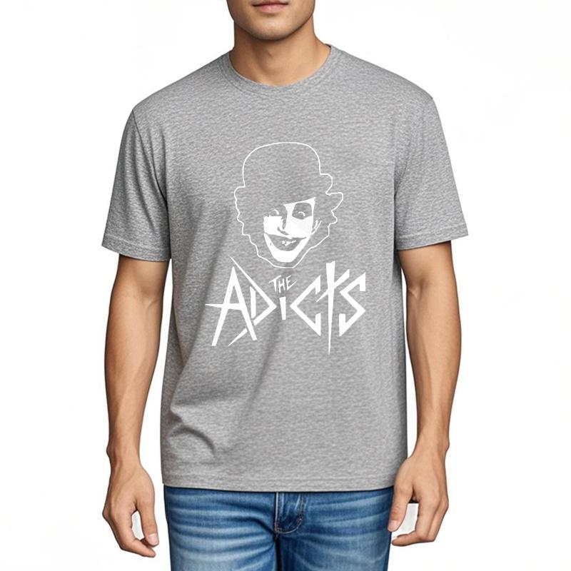 Unisex tshirt Daily Wear Cotton Tshirt The Adicts With Clown Face Quickdry Soft Cotton Teeshirt Fashion Plus Size Tshirt Casual