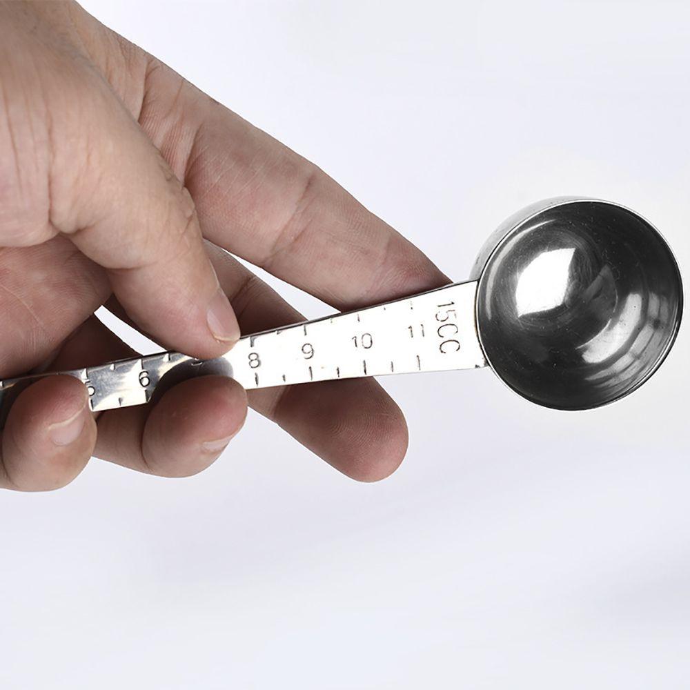 5 CC со шкалой измерения длинной ручкой двойной головкой ложка кухонные принадлежности совок для кофе мерная ложка