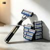 Seven-Layer Blade Razor Holder with Anti-Scratch Handle - Men's National Tide Style