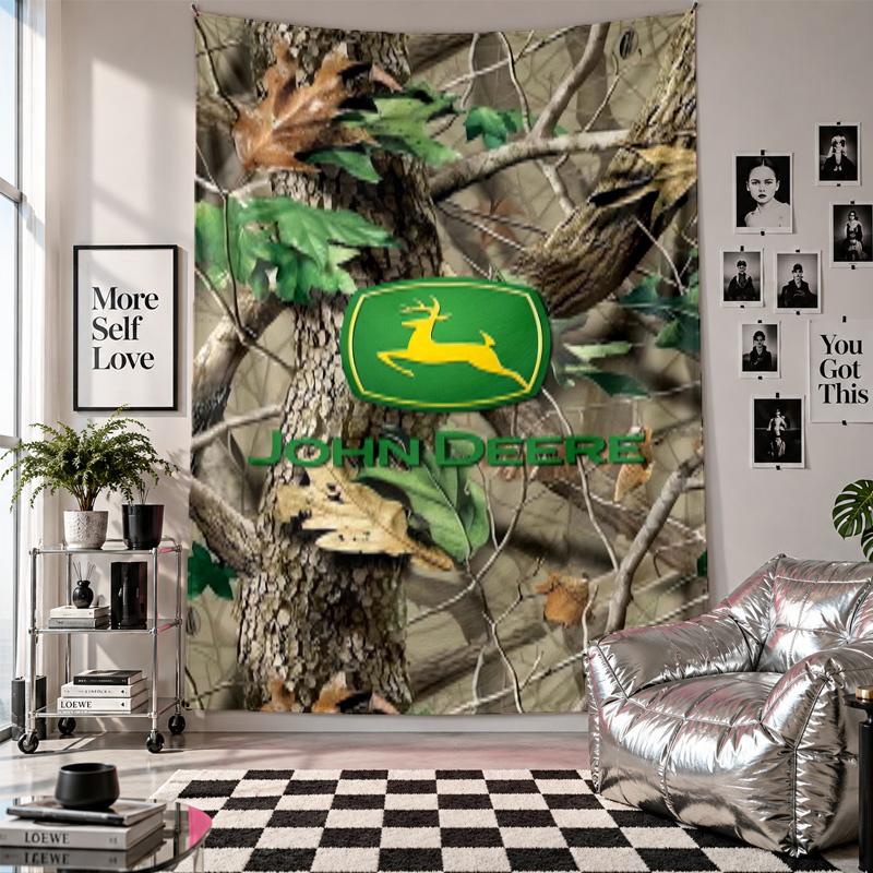 Wall TapestryJohn Deere Art Hanging Cloth Decorative Background Cover for Room Decoration
