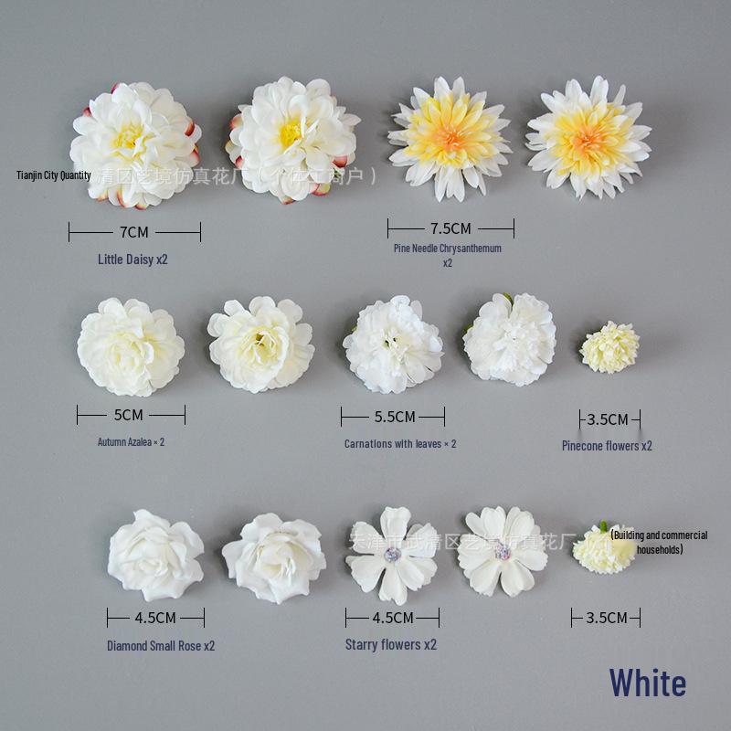 Набор осенних аксессуаров для волос: шелковая азалия и шишка: Стиль Б