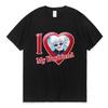 Футболка Jujutsu Kaisen Gojo Satoru I Love Boyfrirnd Print для мужчин и женщин, летняя, 100% хлопок, футболки с коротким рукавом, унисекс, уличная одежда