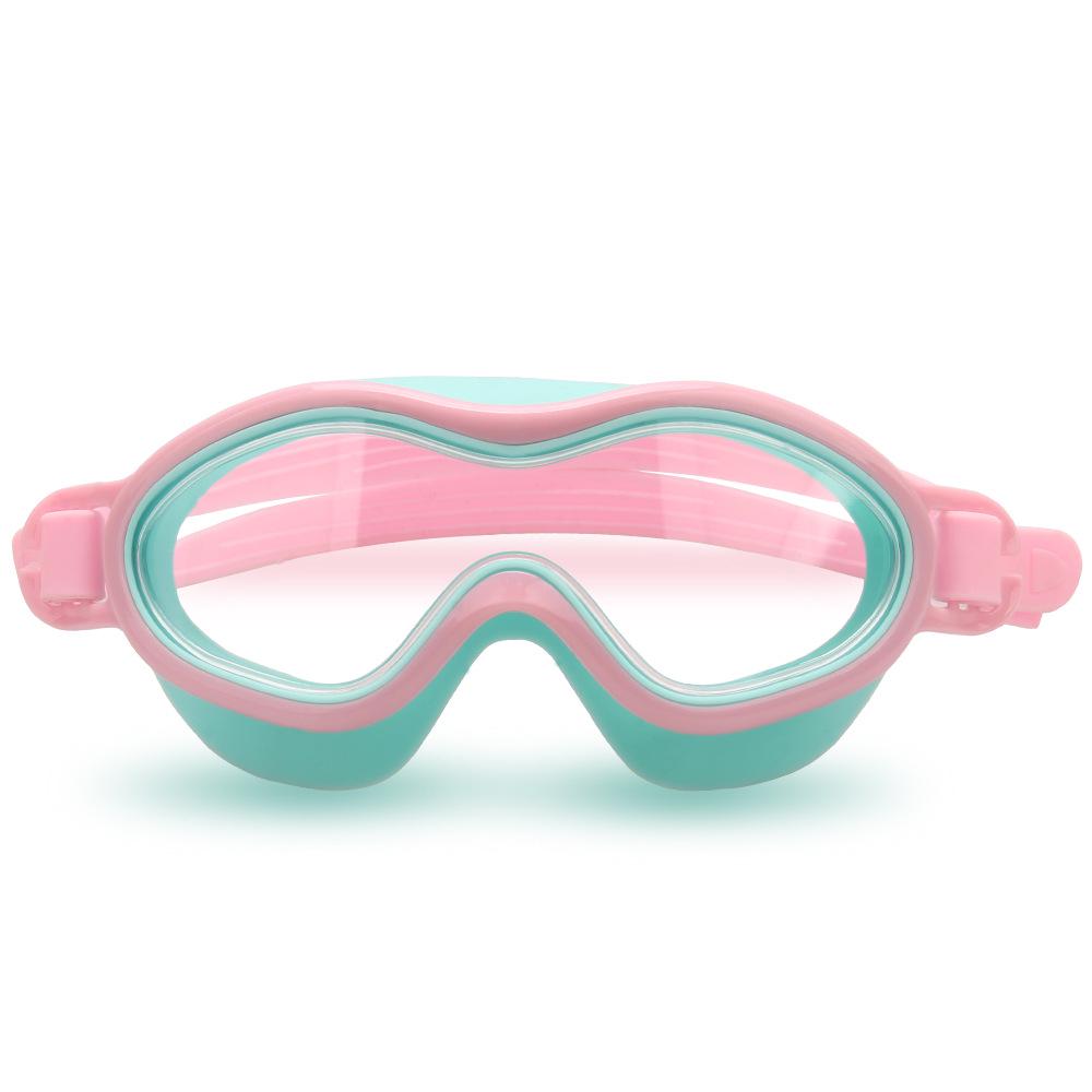 Kids' Waterproof & Fog-Proof HD Swim Goggles - Large Frame for Boys & Girls