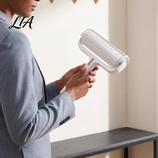 Large Area Cleaning Roller Extra Sticky Lint with Dust Cover for Pet Hair Removal, Widened Adhesive Tape Refill Clothes Brush Furniture and