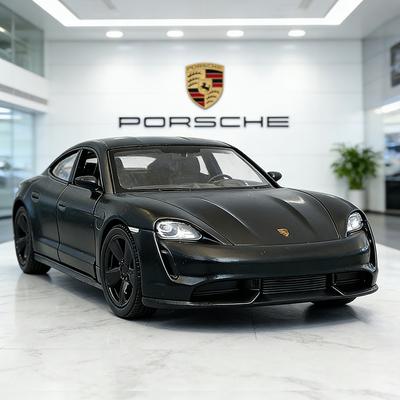 1:36 Porsche Taycan Суперкар Сплав Автомобиль Литье под давлением и Игрушечные транспортные средства Модель автомобиля Миниатюрная масштабная модель автомобиля Для детей