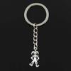 Fashion Clown Joker Jester 25x12mm Pendant 30mm Key Ring Chain Bronze   Men Car Gift Souvenirs Keychain