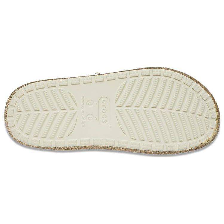 Crocs Классические блестящие теплые флисовые EVA бесшумные шлепанцы женские сандалии разноцветные 208124-93S