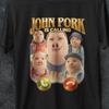 Футболка John Pork Is Calling, джон порк звонит, смешные футболки с мемами, футболка с юмором для взрослых, винтажная футболка с мемом, футболка brainrot, подарок для нее
