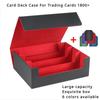 1800+ Trading Card Storage Box Magnetic Closure Card Deck Boxes PU Leather Card Box Card Storage Case for Magic Commander TCG