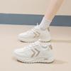 Женские повседневные кроссовки на толстой платформе со шнуровкой, нескользящие, для ходьбы, удобные, из искусственной кожи, для тренировок, теннисные туфли для женщин, легкие кроссовки для бега