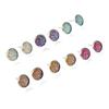6Pairs/Set Party Natural Stone Amethyst Quartz Ear Stud Jewelry Durzy Earrings Crystal