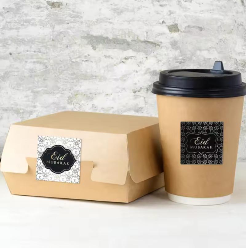 1-5 рулонов Рамадан Карим Ид Мубарак бумажные наклейки подарочная упаковка пломбировочные наклейки ислам мусульманский домашний декор наклейка для подарка на Рамадан