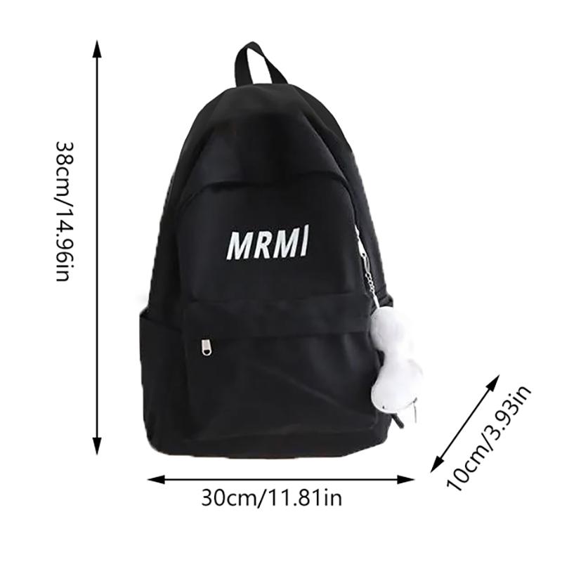 Student Cute Backpack Small White Duck Pendant Backpack Travel Bag