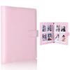 A5 Notebook Photocard Binder 25pcs Page(4 Grids)  PU Leather Loose Leaf Organizer Photo Binder Book Kpop Photo Albums Idol Cards
