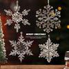Crystal Snowflake Ornaments: Creative Christmas Tree & Wedding Decorations
