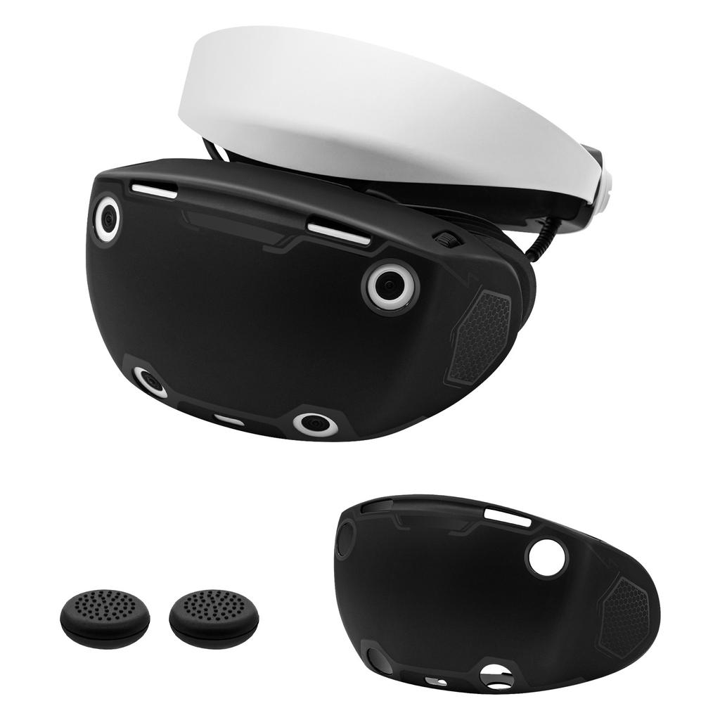 Силиконовый защитный чехол для шлема PS VR2, полноразмерная защитная крышка для гарнитуры VR, устойчивая к царапинам, моющаяся, для аксессуаров PS VR2