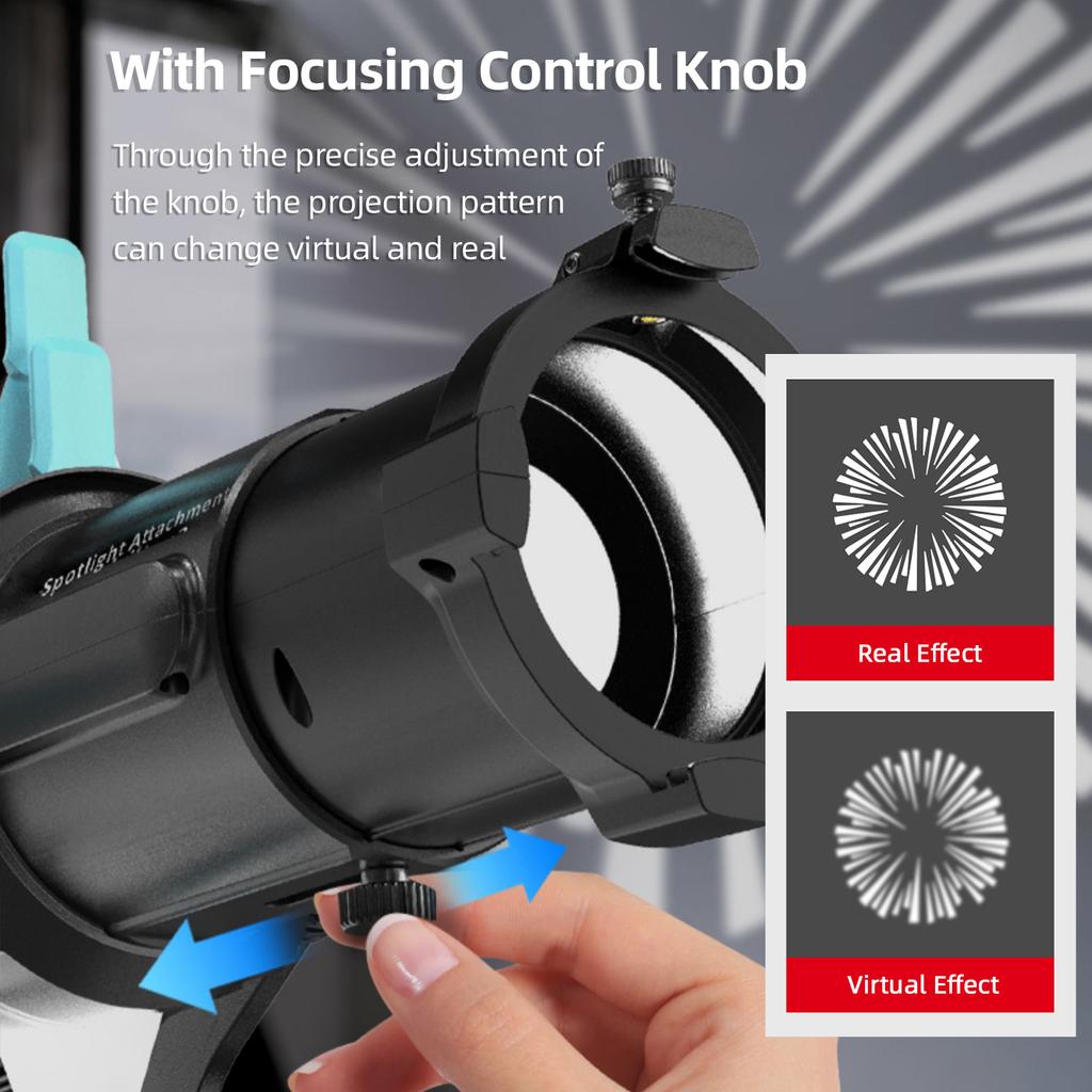 LIPPMANN Оптический прожектор Bowens Mount Conical Snoot Kit для светодиодного непрерывного света стробоскопа с