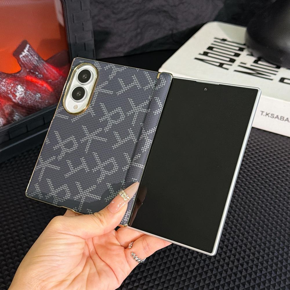 Роскошный технологичный магнитный чехол из углеродного волокна для Samsung Galaxy Z Fold 8 7 6 5 Fold8 Ultra Для беспроводной зарядки MagSafe Чехол