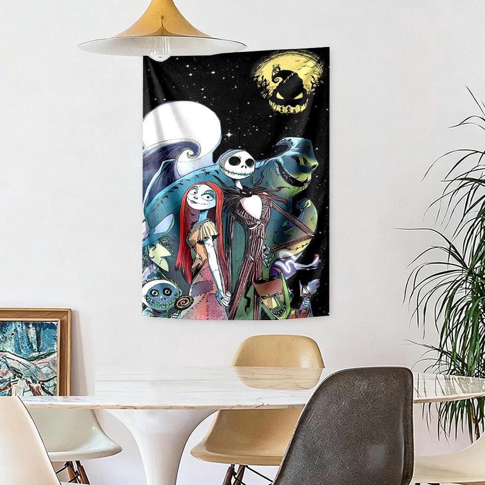 Christmas Nightmare Wall Decor Tapestry Art For Pet Memorial Birthdaywedding Party Backdrop Family Gift