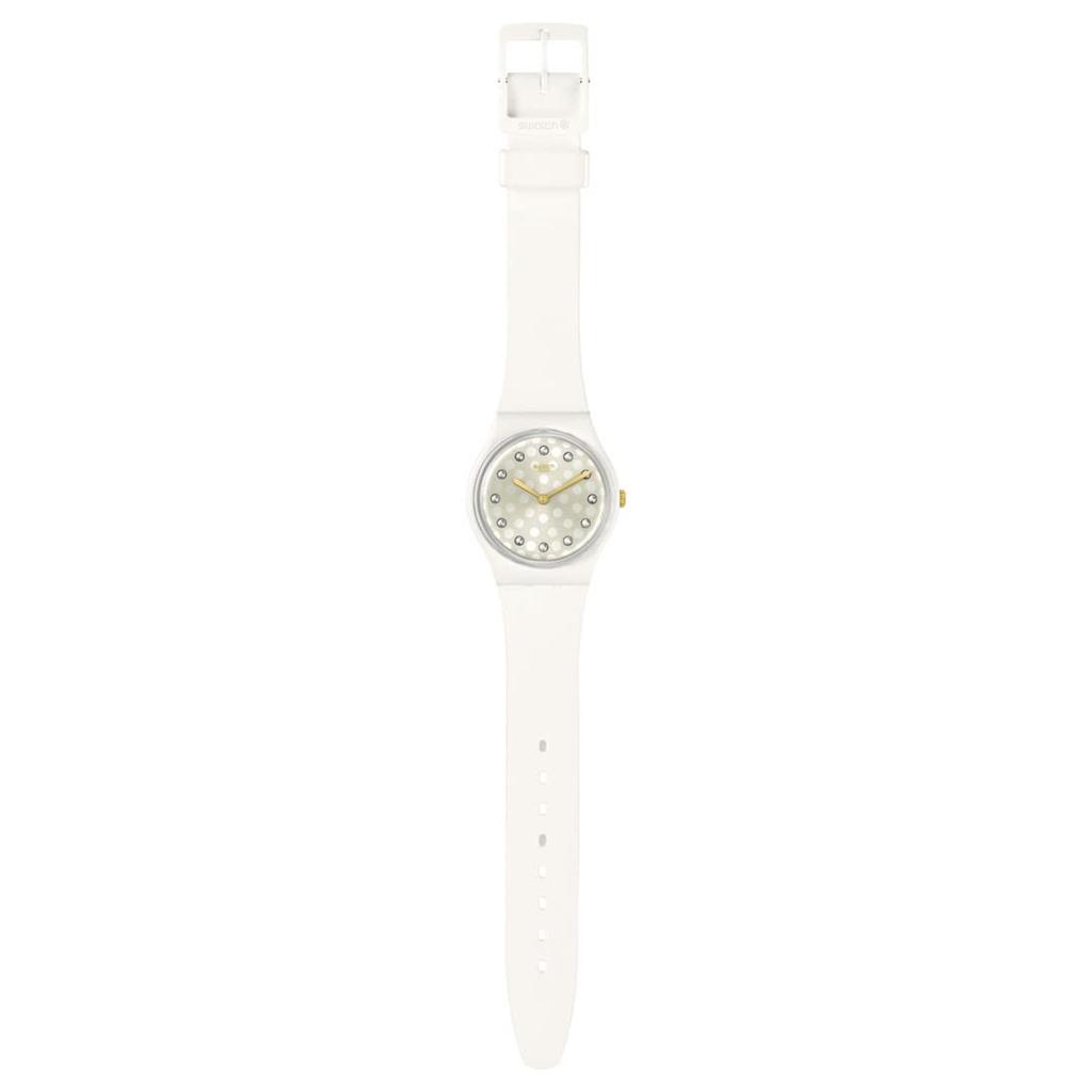 Swatch SPARKLE SHINE Holiday Collection Wristwatch SO31W109 White